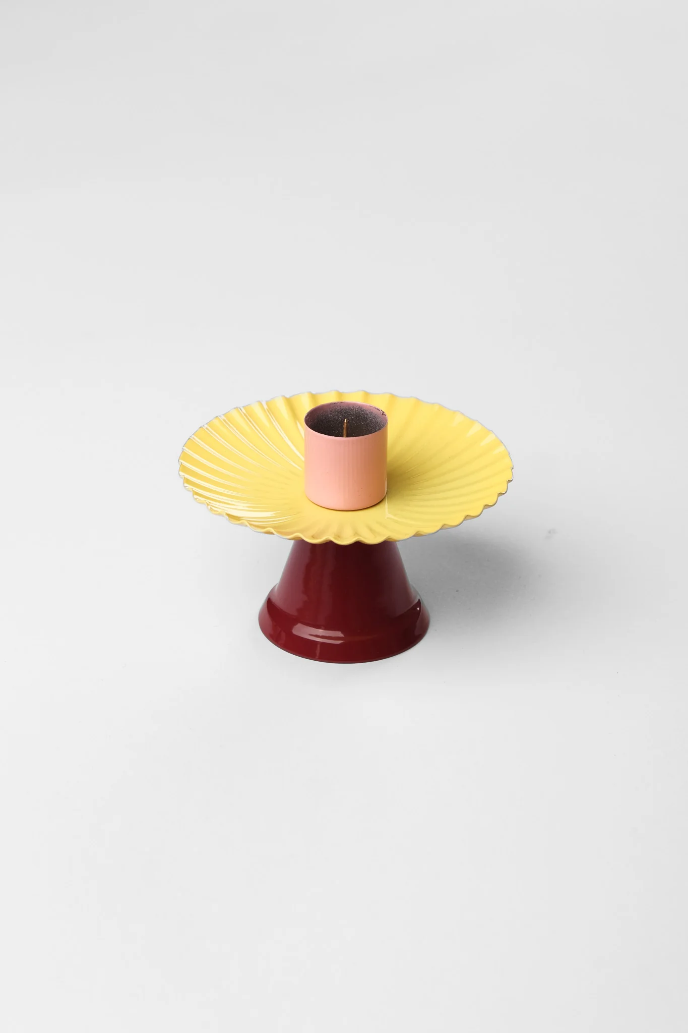 CANDLEHOLDER - YELLOW BURGUNDY - Image 4