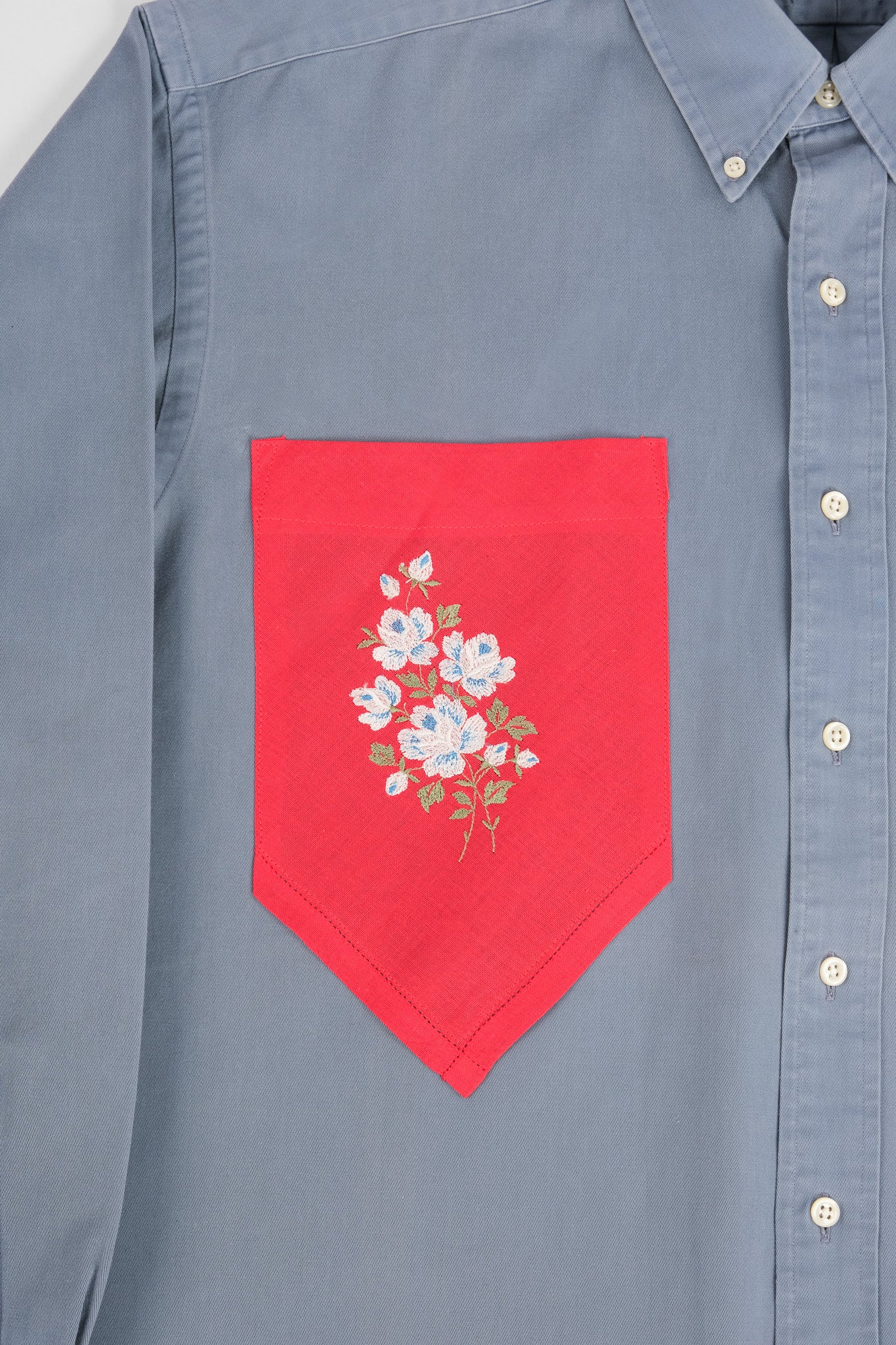 FLORAL PATCH POCKET SHIRT - ONE OF ONE - L - Image 4