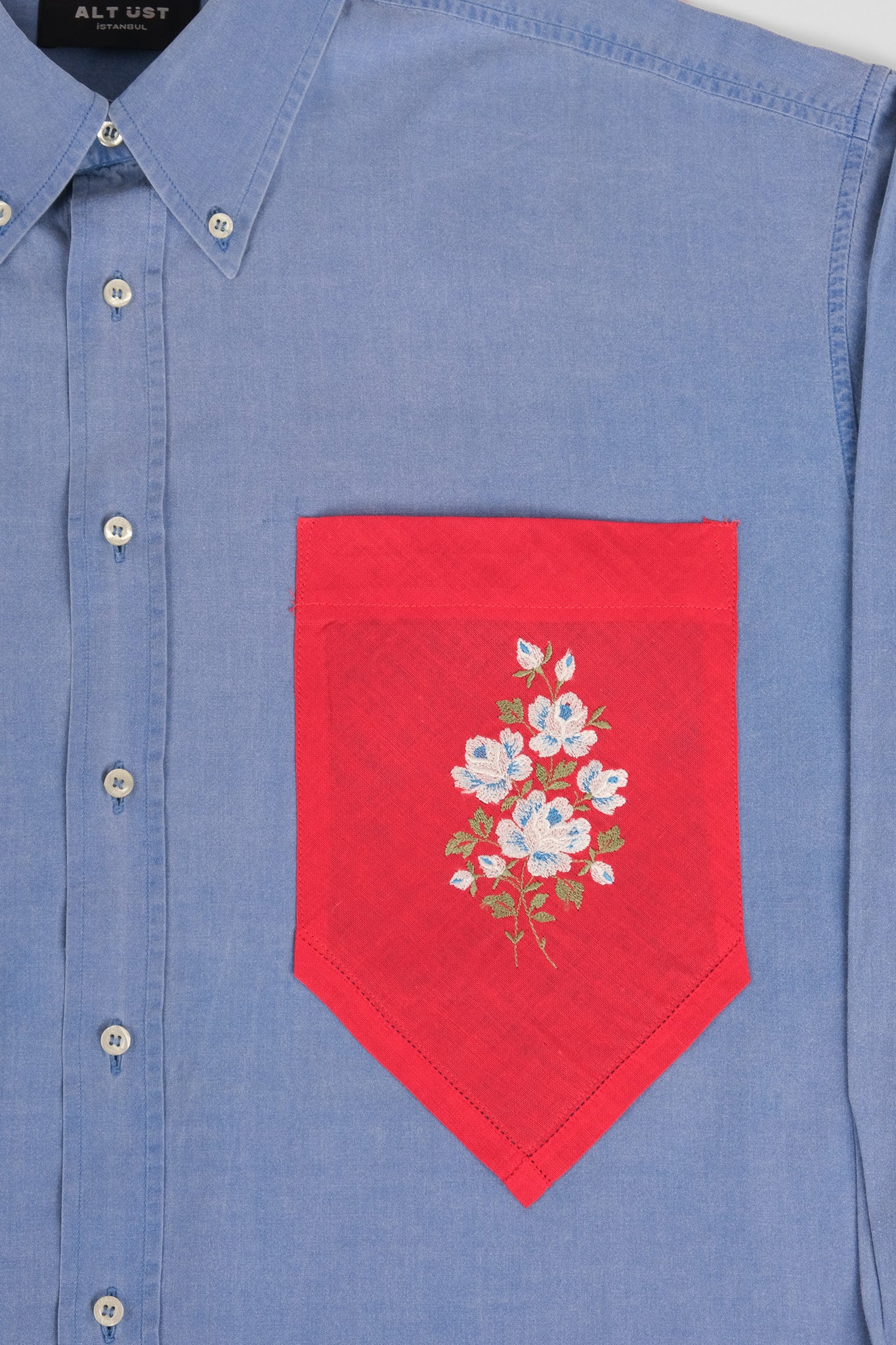 FLORAL PATCH POCKET SHIRT - ONE OF ONE - L - Image 4