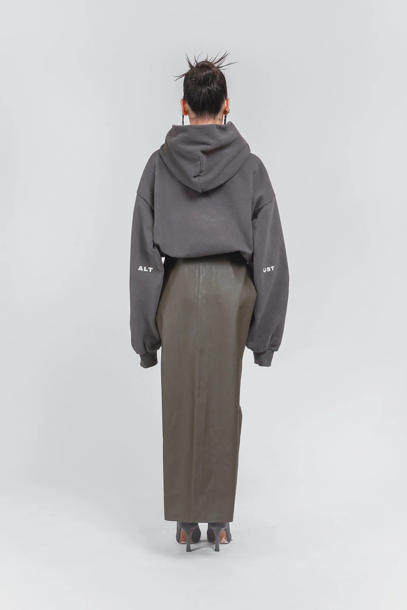 GREEN PENCIL SKIRT - Image 4