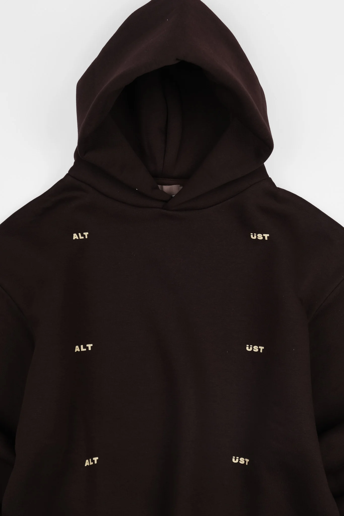 GRID HOODIE - BITTER BROWN - Image 3