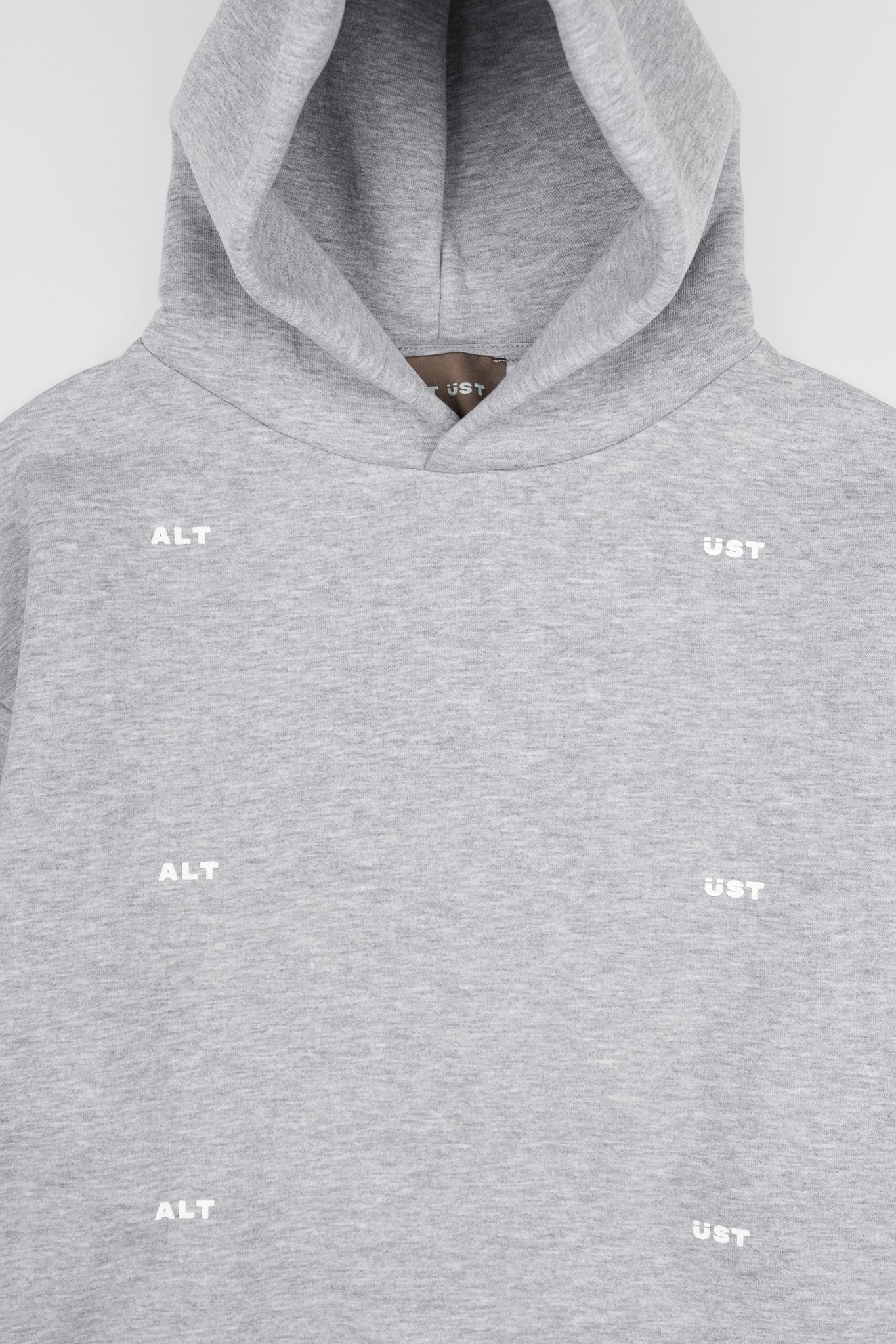 GRID HOODIE - GRAY MELANGE - Image 3