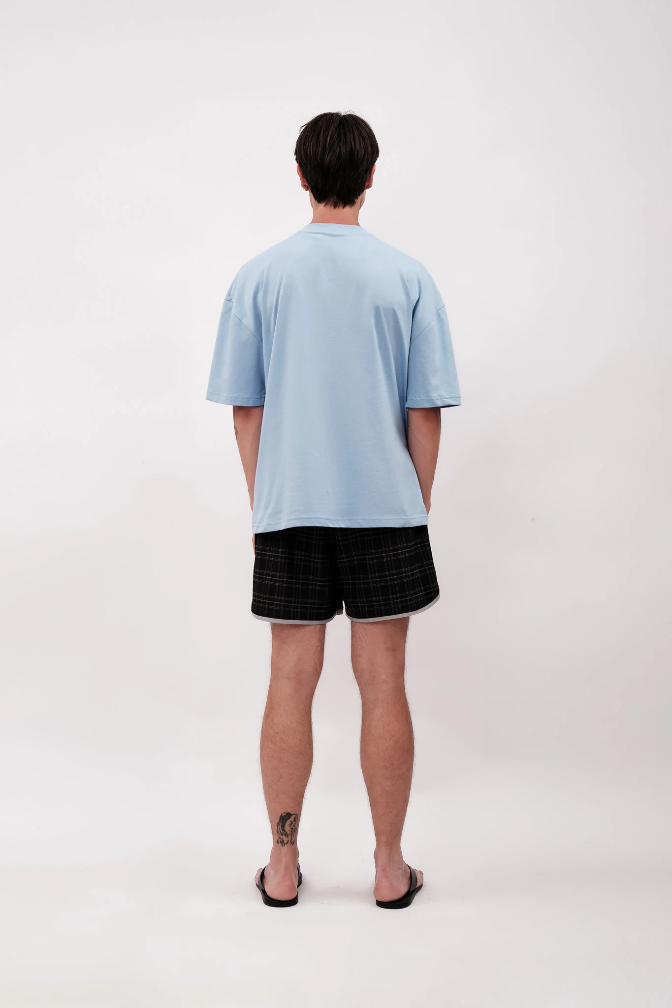 LOGO PRINTED OVERSIZE T-SHIRT - BABY BLUE - Image 5