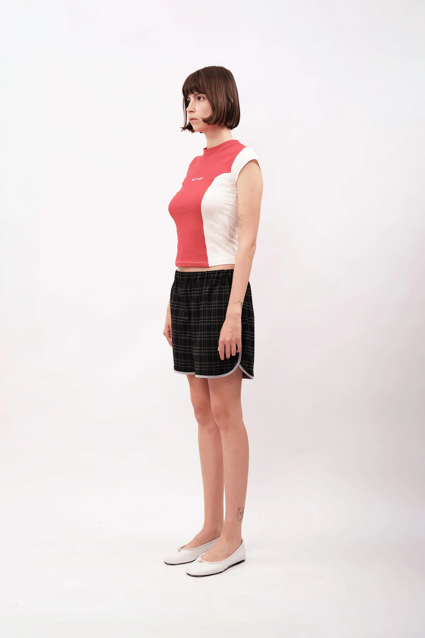 PLAID SHORTS WITH PIPING - Image 4