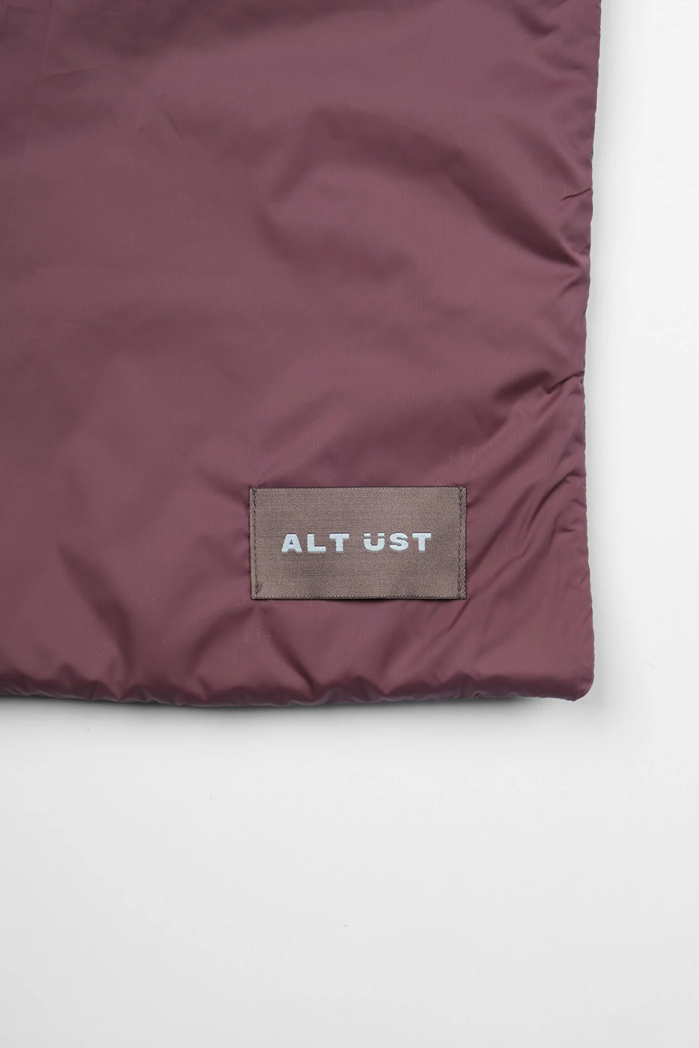 PUFFER SCARF - BURGUNDY GREEN - Image 3