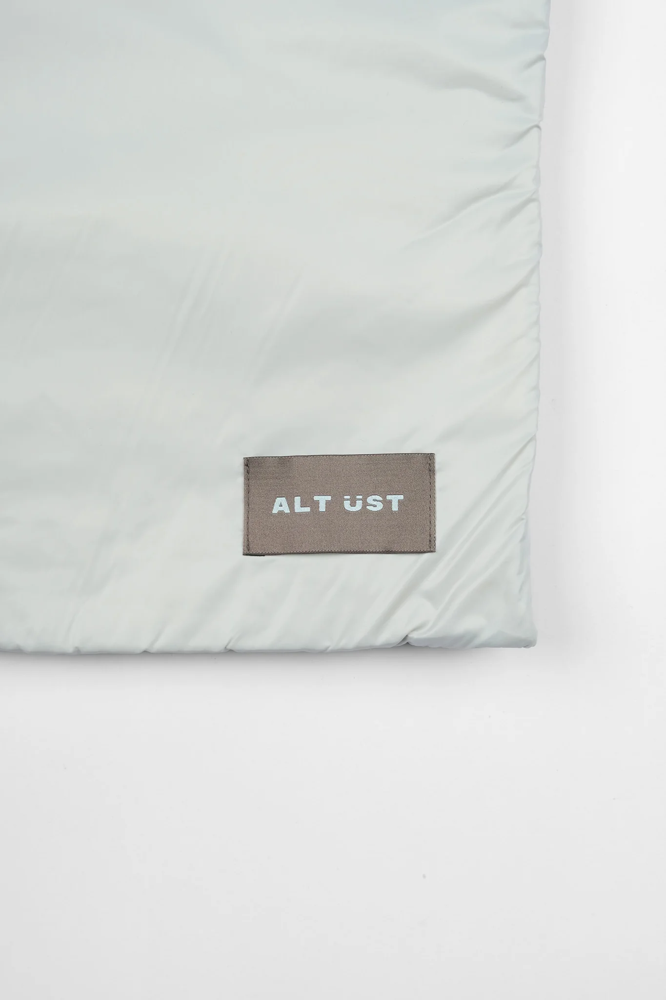 PUFFER SCARF - AQUA GREY - Image 3