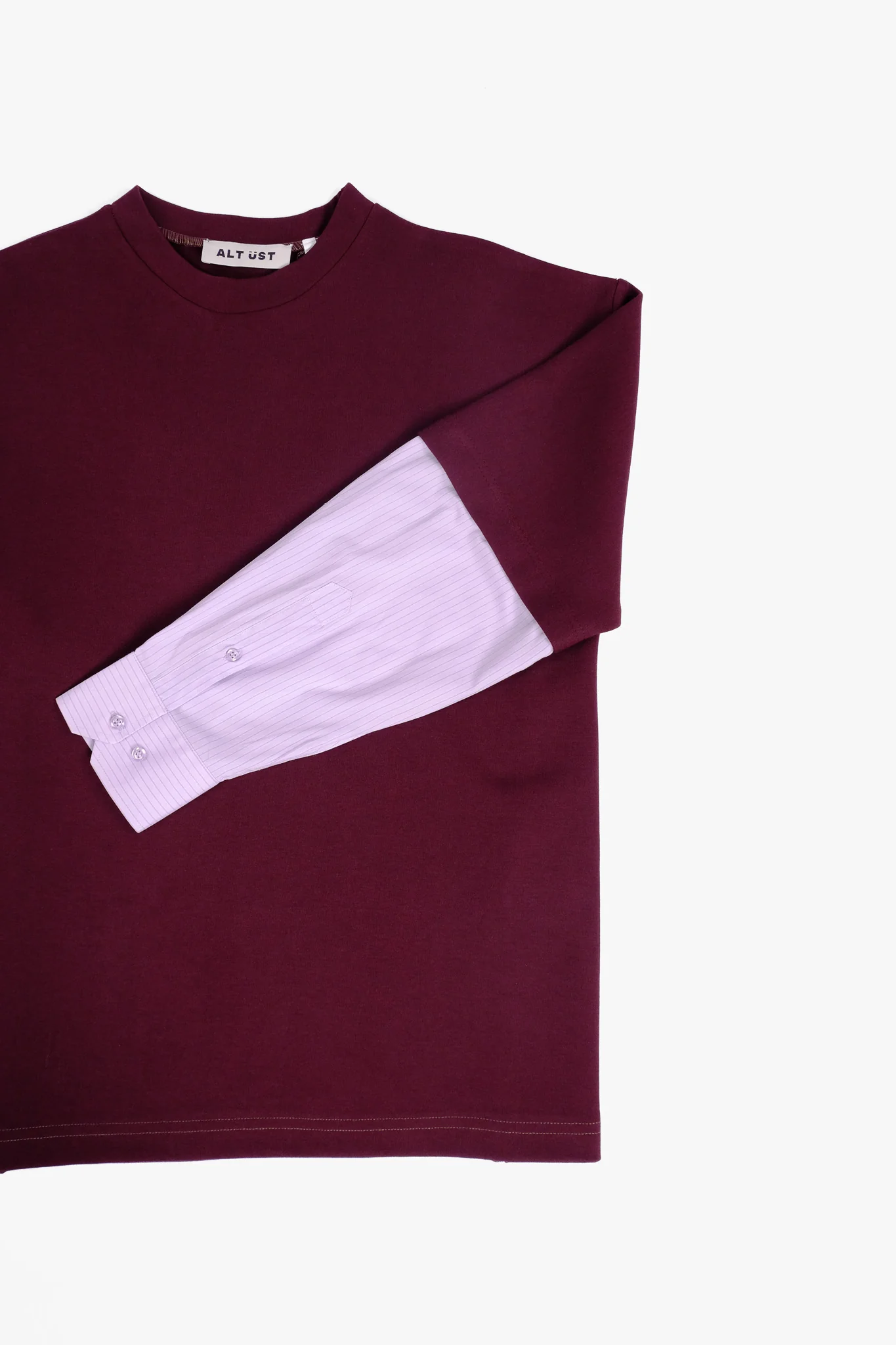 SHIRT SLEEVED T-SHIRT – ONE OF ONE IN "CHERRY-LAVENDER" - M - Image 3