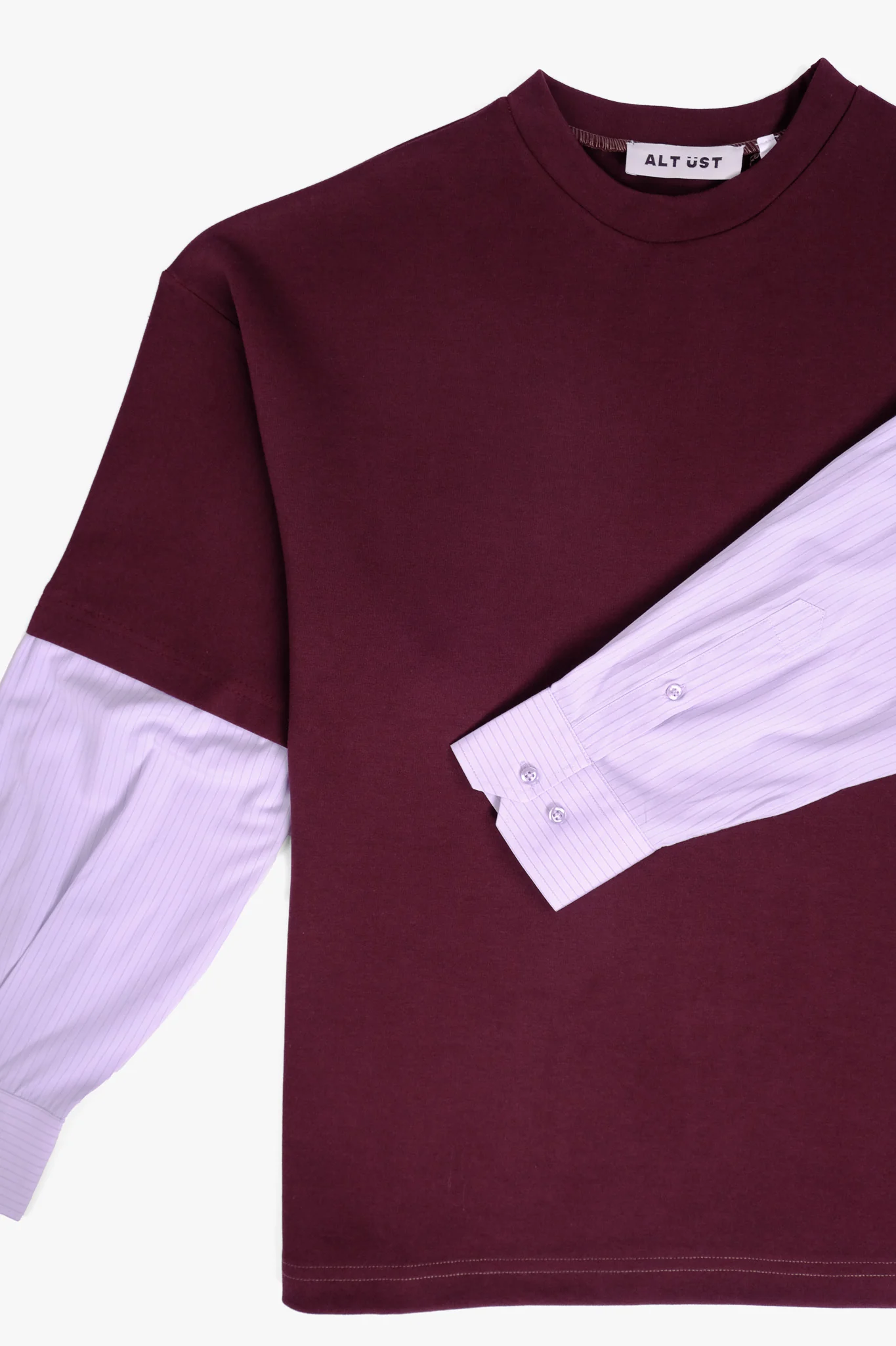 SHIRT SLEEVED T-SHIRT – ONE OF ONE IN "CHERRY-LAVENDER" - M - Image 4