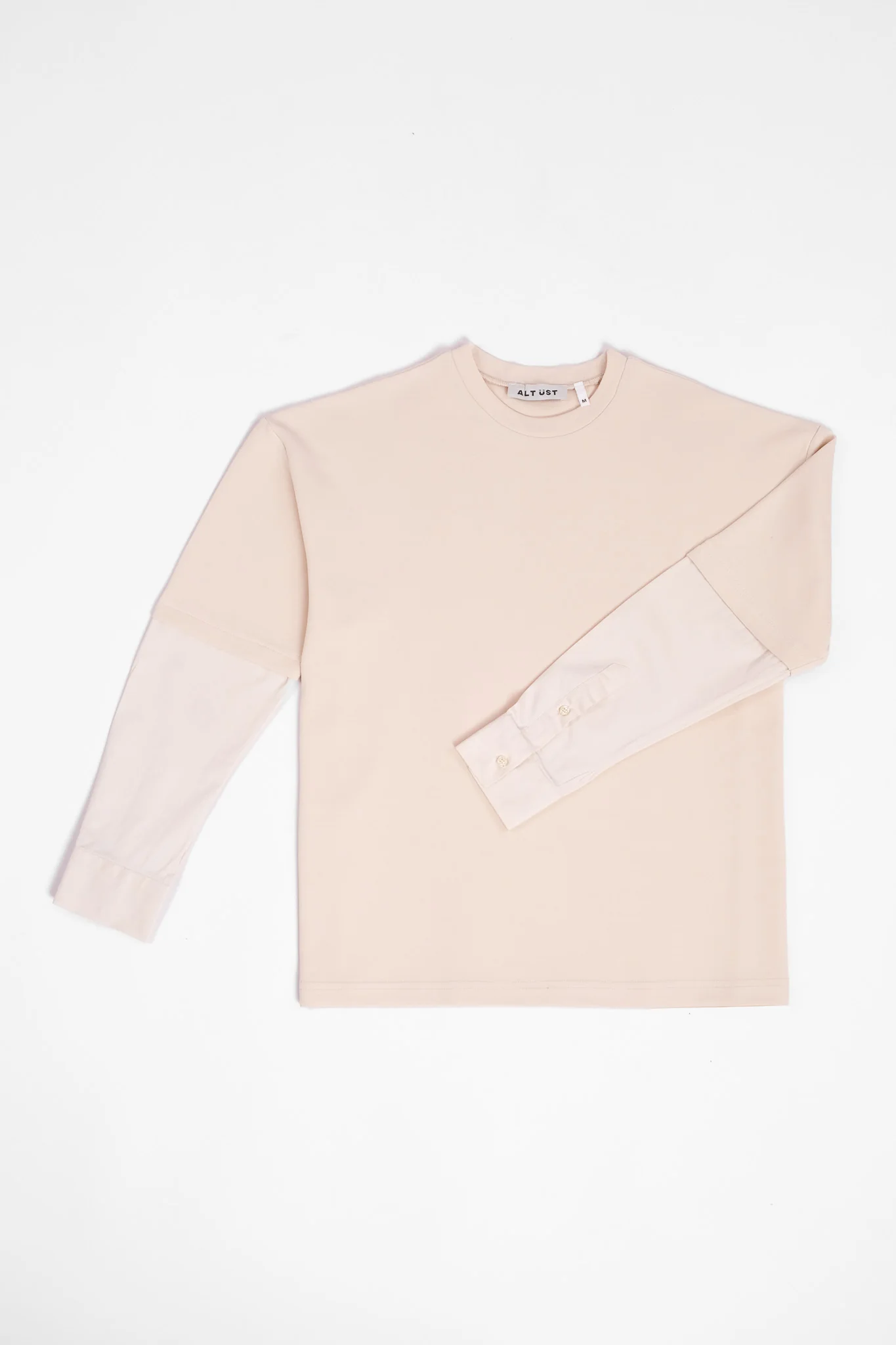 SHIRT SLEEVED T-SHIRT – ONE OF ONE IN "CREAM-VANILLA" - M - Image 3