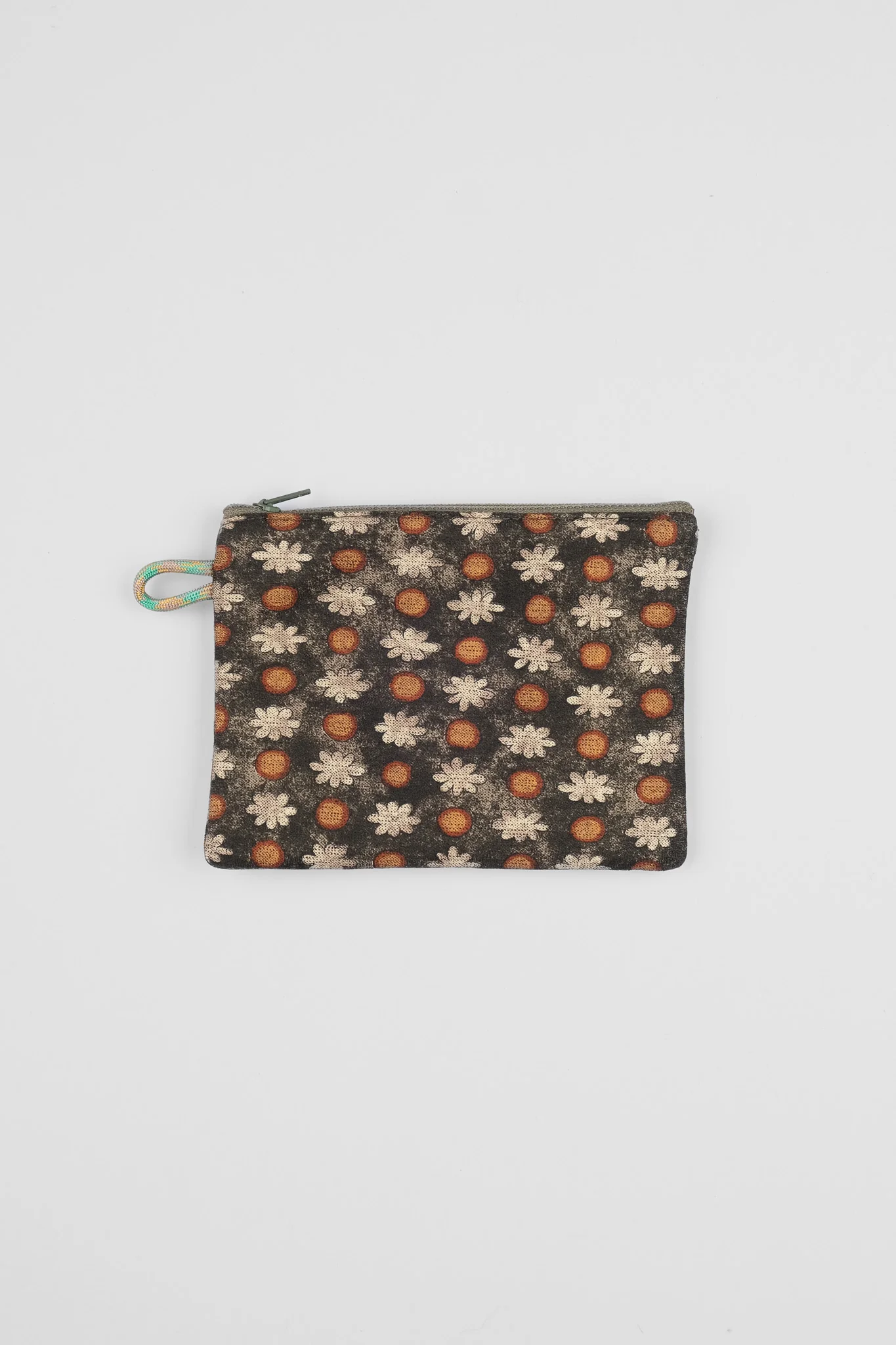 TIE COIN PURSE - GREEN DAISY