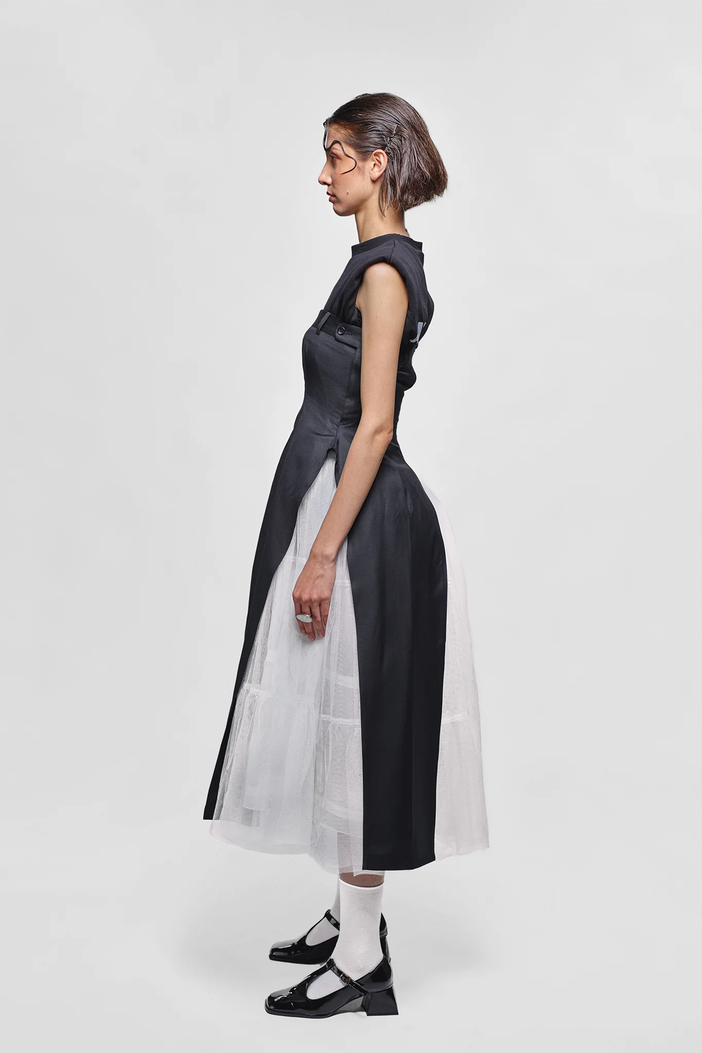 TROUSERS DRESS WITH  TUILLE SKIRT - Image 3