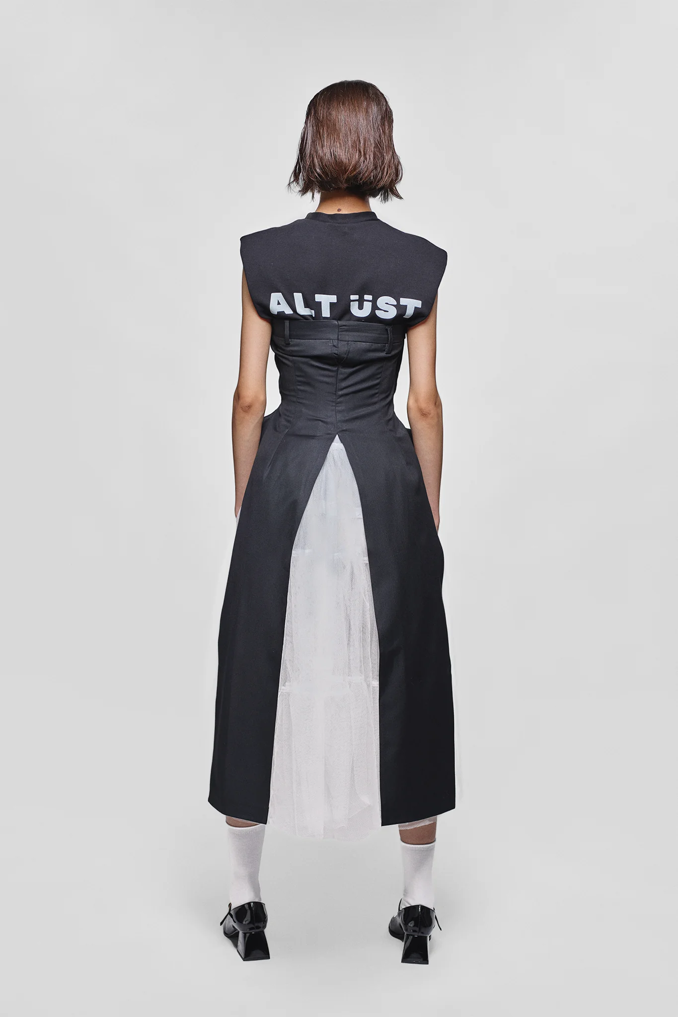 TROUSERS DRESS WITH  TUILLE SKIRT - Image 4
